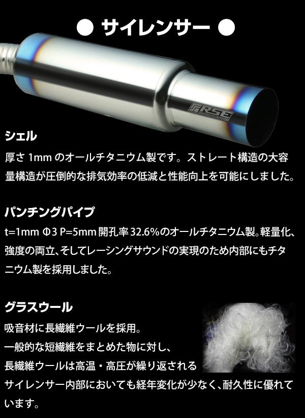 RSE製品案内 -WRX/STI GV/VA デュアル フルチタンマフラー追加