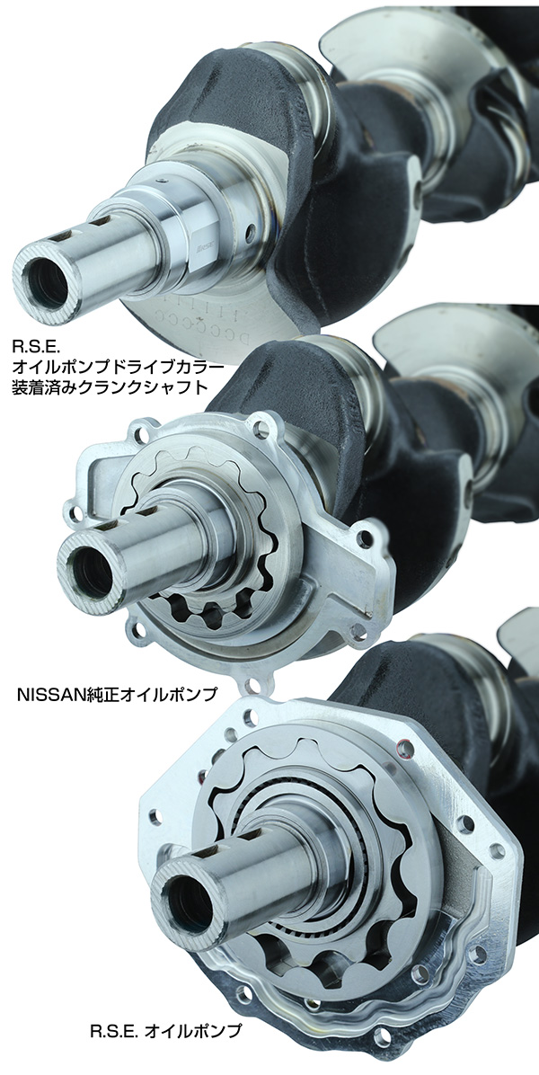RSE新製品情報 RB純正クランク用オイルポンプドライブクランク